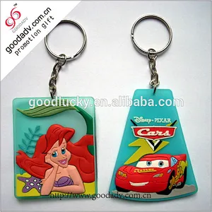 Wholesale novelty 3D flexible soft pvc key chain/keychains