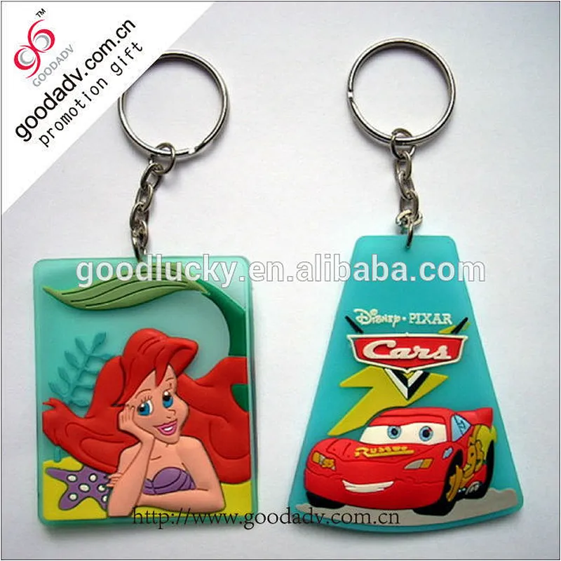 Wholesale novelty 3D flexible soft pvc key chain/keychains