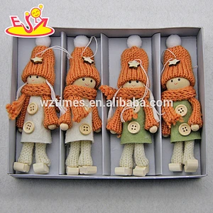 2018 New products top fashion baby dolls toy wooden Christmas gifts for girls W02A243