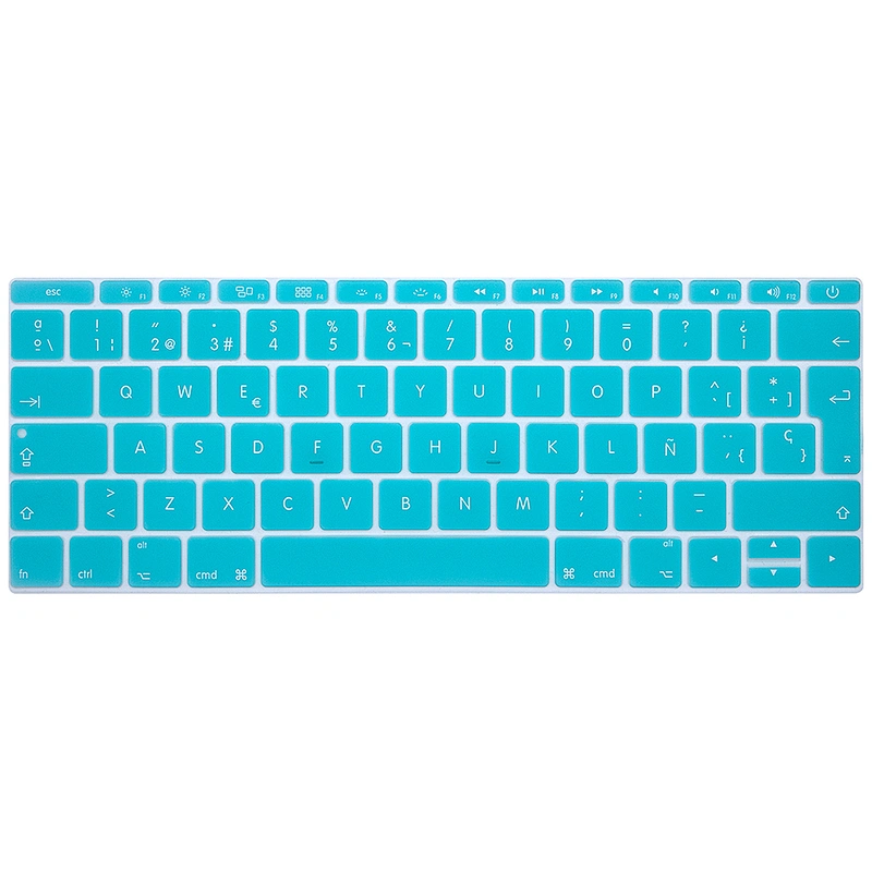 Spanish Silicone keyboard cover laptop keyboard cover for MACBOOK 12 inch keyboard cover new pro a1708