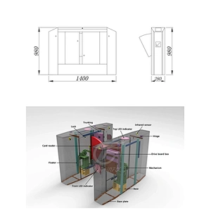 Flap Barrier Gate Ideal For Residential Applications And Condominiums