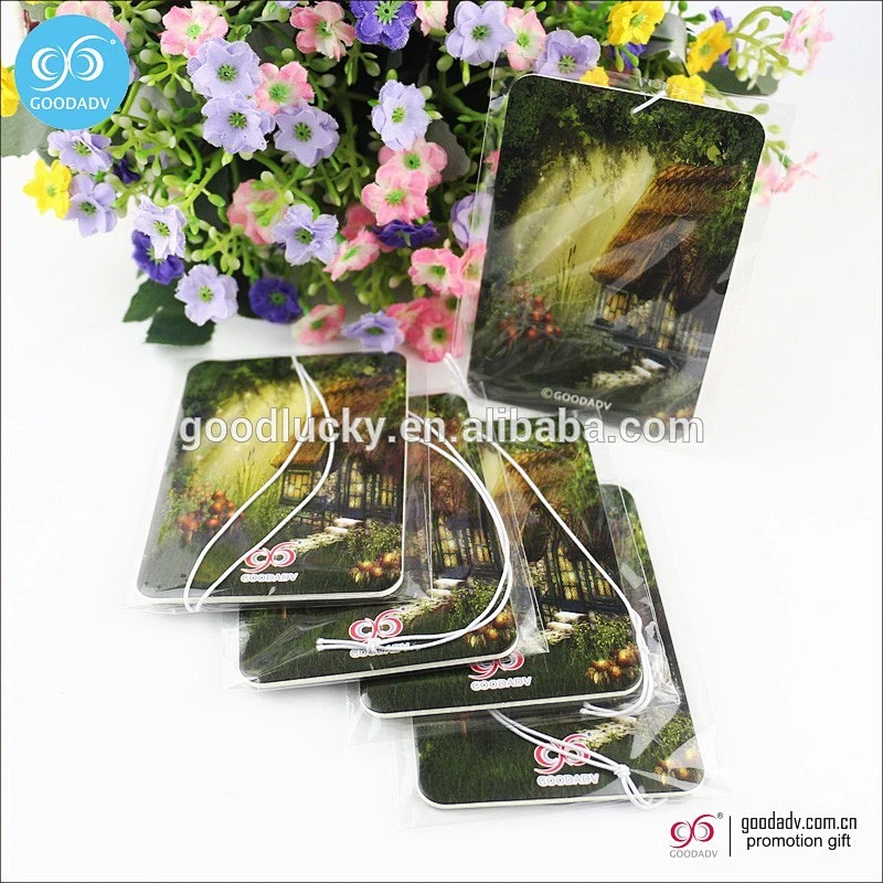 Promotional car air fresheners hanging car air fresheners custom print