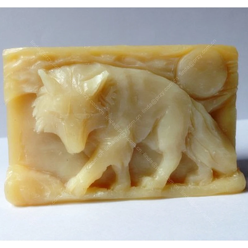 Wolf & Sunset Pattern soap mould Silicone gypsum clay Mold Handmade Candle molds