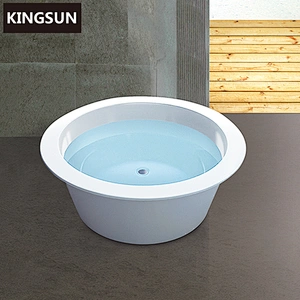 K-8731 Whole sale Price Bowl Shape Soaking Acrylic Bathtub Round Bath Tub Prices