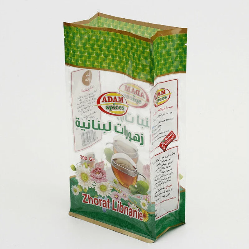 Cubo-transparent color printing bag for chrysanthemum tea packaging