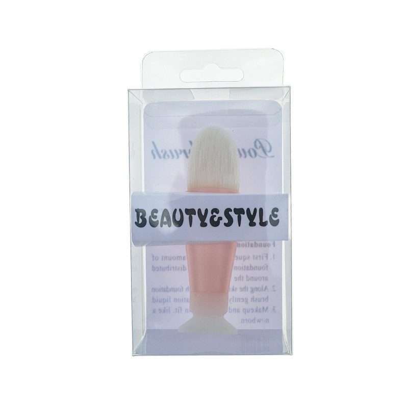 Wholesale professional makeup brush synthetic powder brush with suction