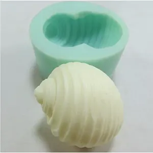 QT0032 Conch Shells soap Mold handmade silicone Candle moulds przy
