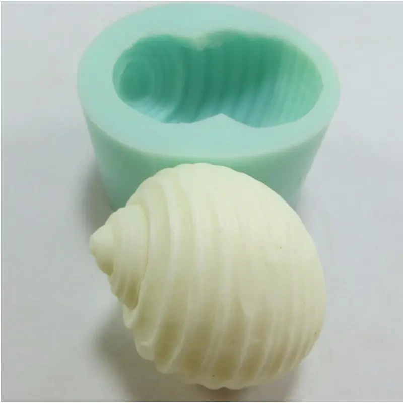 QT0032 Conch Shells soap Mold handmade silicone Candle moulds przy