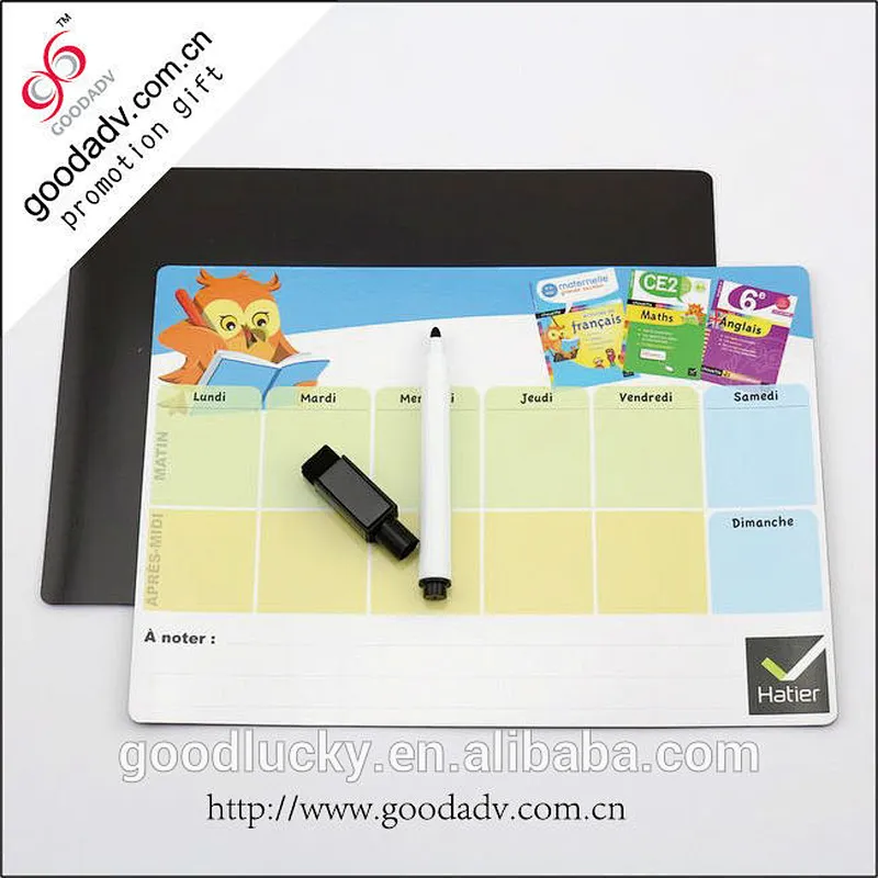 custom design logo promotional gifts wholesale dry erase writing board wtih pen