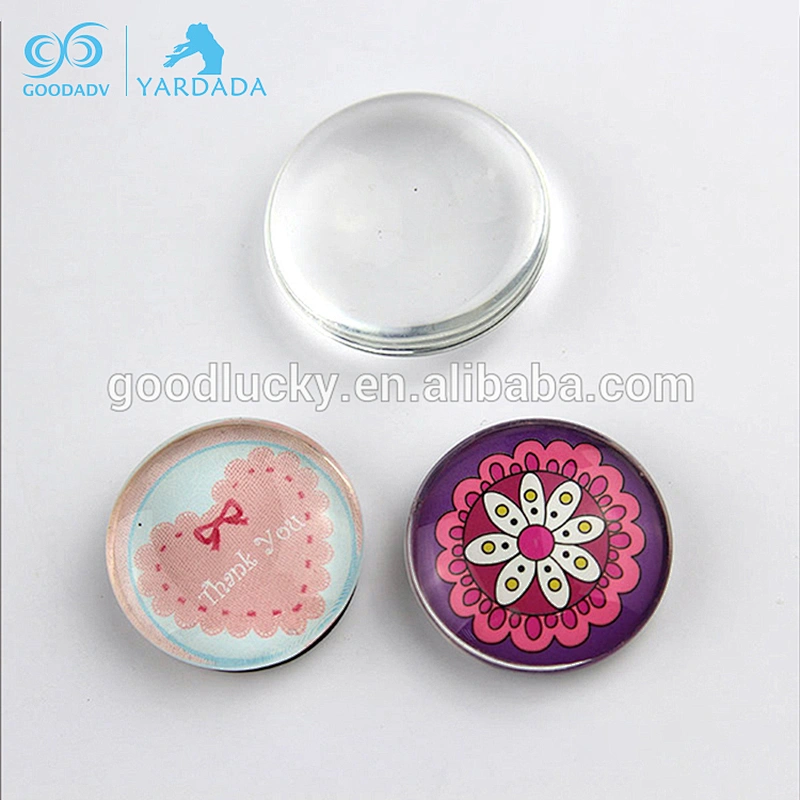 Wholesale clear glass Christmas gifts heart shape promotion glass fridge magnet