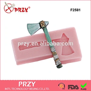 F2581 Tomahauk Silicone Mold Hatchet fondant Mold Ax Mold for silicone