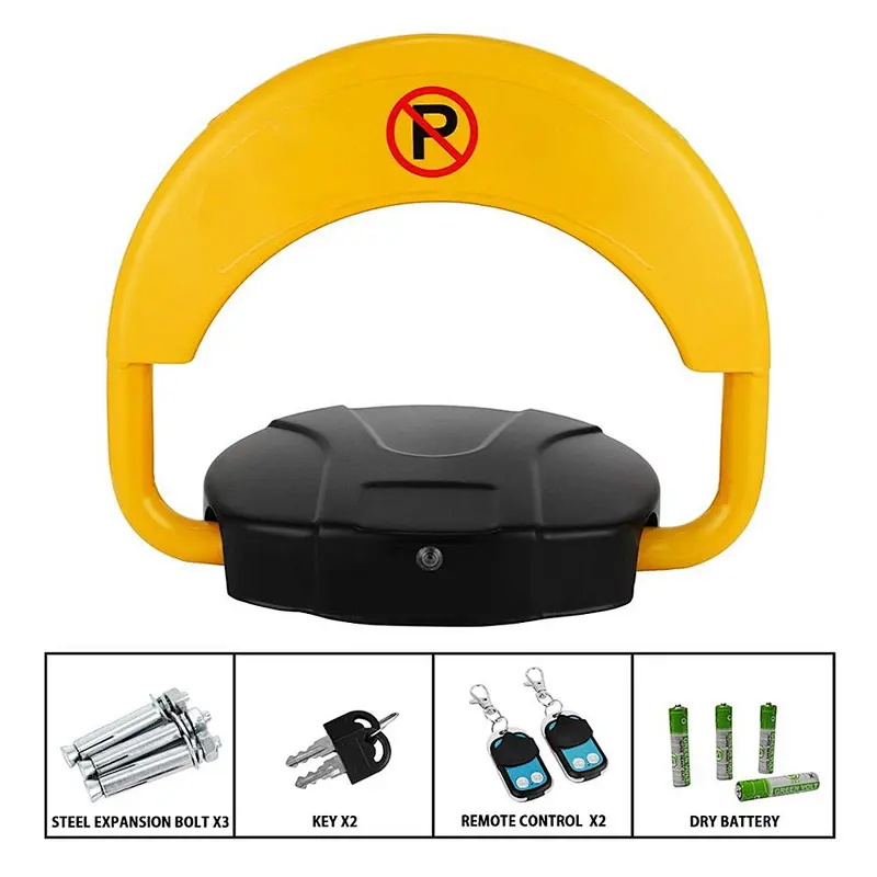 Auto Remote Controlled Operation Protecting Private Parking Space Parking Lock With Rechargeable Battery