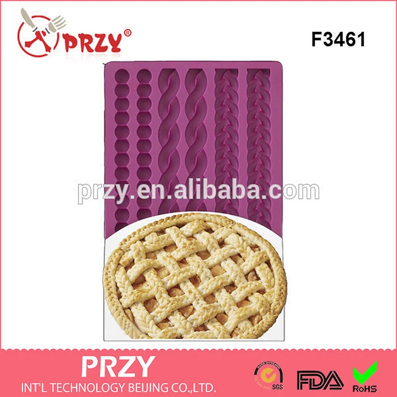pie crust silicone mold mat Peisi lace biscuits turn sugar mold