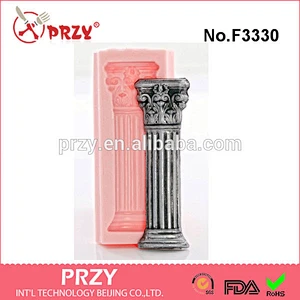 F3330 Silicone Mold Roman Pillar Architecture Column Mold Perfect Mold for Wedding Cake Column Decorations Crafts