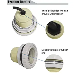 HOTOOK China Supplier Marine Underwater Light 12V 3W RGBW IP68 Waterproof LED Swimming Pool Lights for Spa Liner Pond Piscina