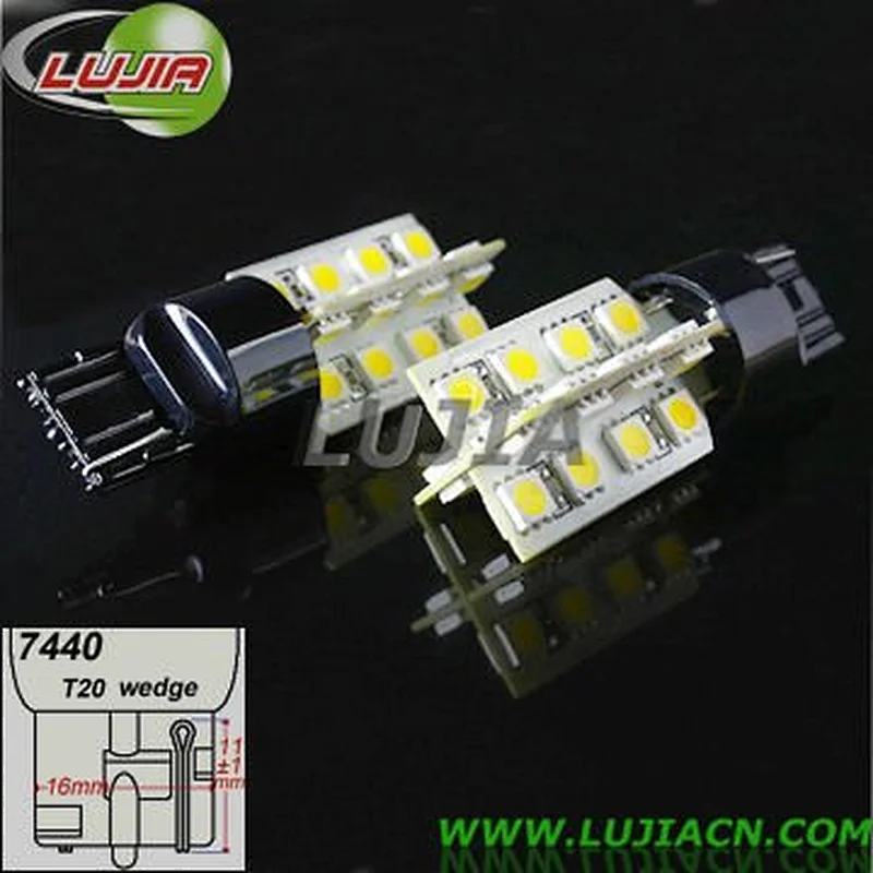 car flashing led brake light cr.ee 80W 7443 T20 16 car  12v ce certification auto  bulb for electric/used car
