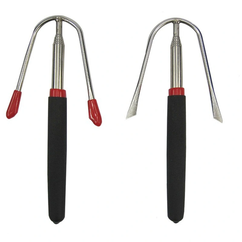 Hot dog Marshmallow Wooden Handle Stainless Steel Telescopic BBQ Forks