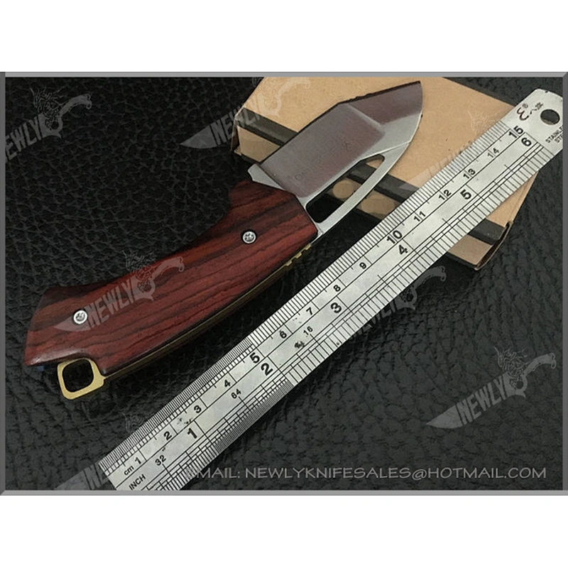 Rosewood Handle Hunting Knife D2 Knife Folding Pocket Knife
