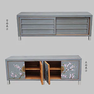 chinese new designs painted tv console furniture in stores