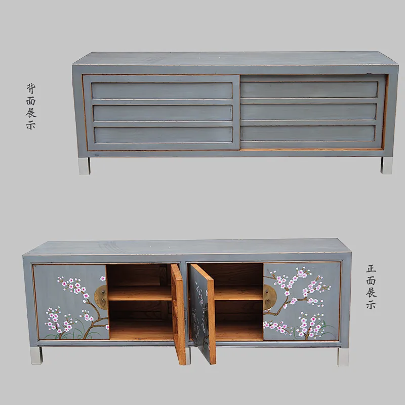 chinese new designs painted tv console furniture in stores