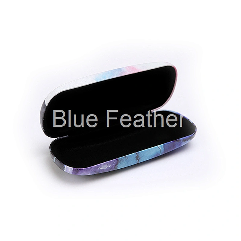 Unique PU Case glasses Metal eye glass case Clam shell Case