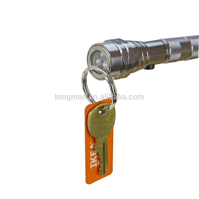 Mini retractable 3LED flashlight tip with manget