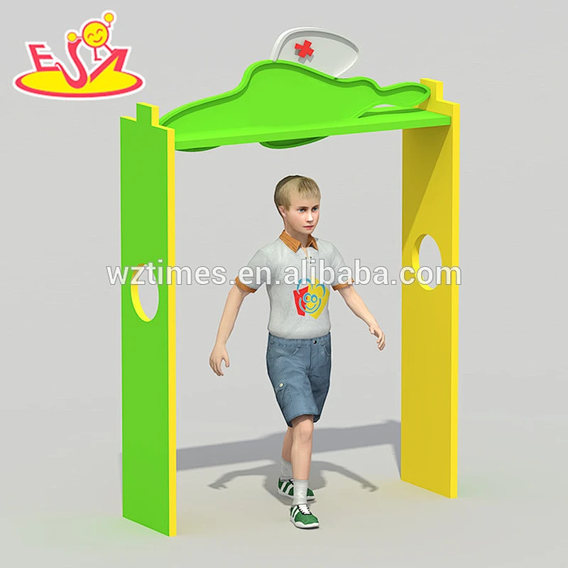 Wholesale Best design kindergarten home indoor funny wooden kids playground W08C181