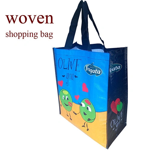 tote custom reusable standard size pp shopping bag wholesale cheap pp woven reusale shopping bag