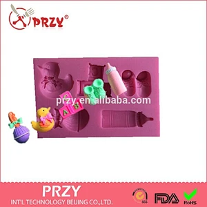 PRZY Baby products silicone mold Fondant cake decoration mold