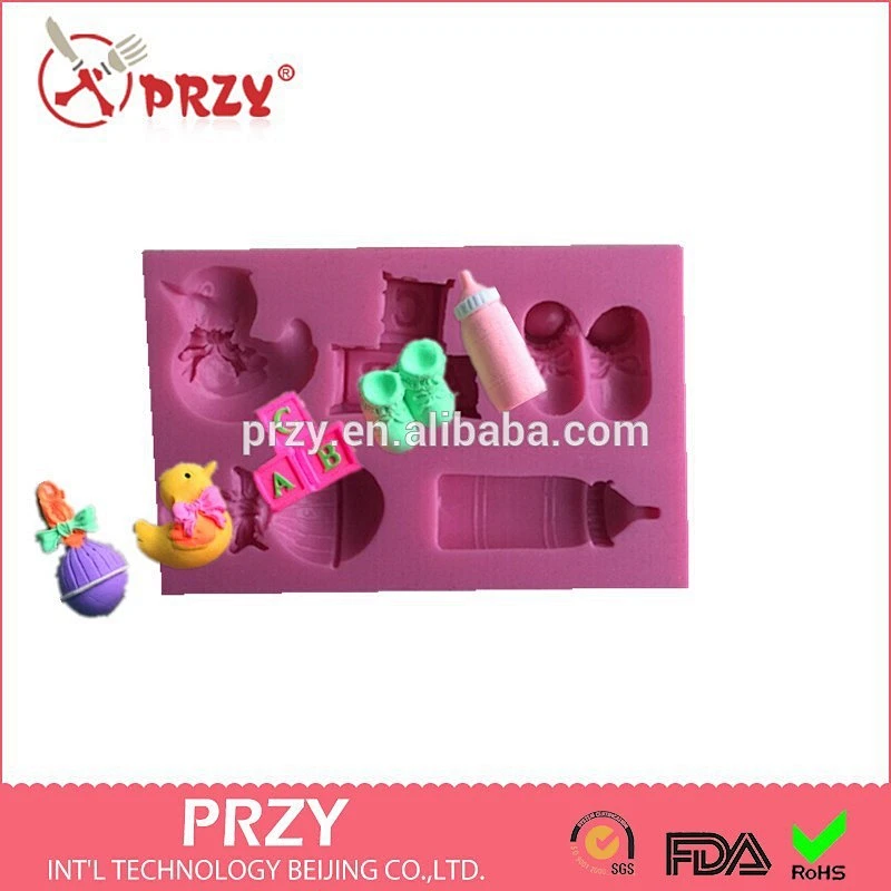 PRZY Baby products silicone mold Fondant cake decoration mold