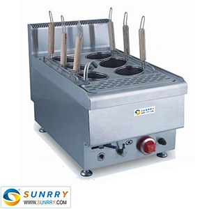 Professional pasta cooker with 6 baskets commercial pasta cooker and gas noodle cooker (SUNRRY SY-PN400B)