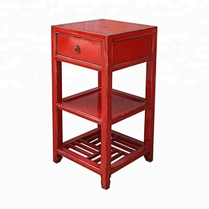 chinese antique lacquered reclaimed wooden furniture flower stand