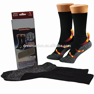 NEW 35 Unisex Popular Socks one pair Black Size Large Aluminized Fibers Below