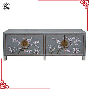chinese new designs painted tv console furniture in stores