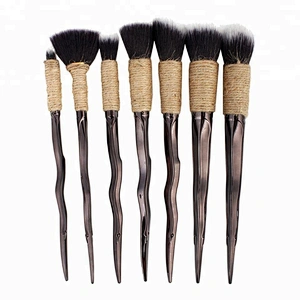Ms custom winding 7pcs make up brush set makeup kit