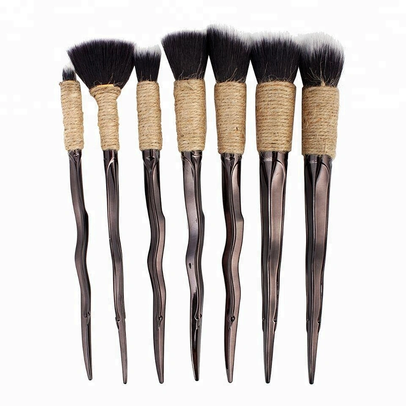 Ms custom winding 7pcs make up brush set makeup kit