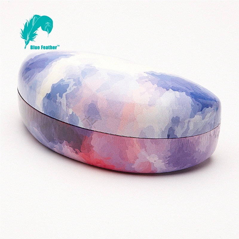 CMYK Printing Vibrant Watercolor Sunglasses Case for Outdoor Activities