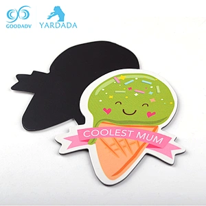 Party give away gift girl favor ice cream pattern logo fridge magnet