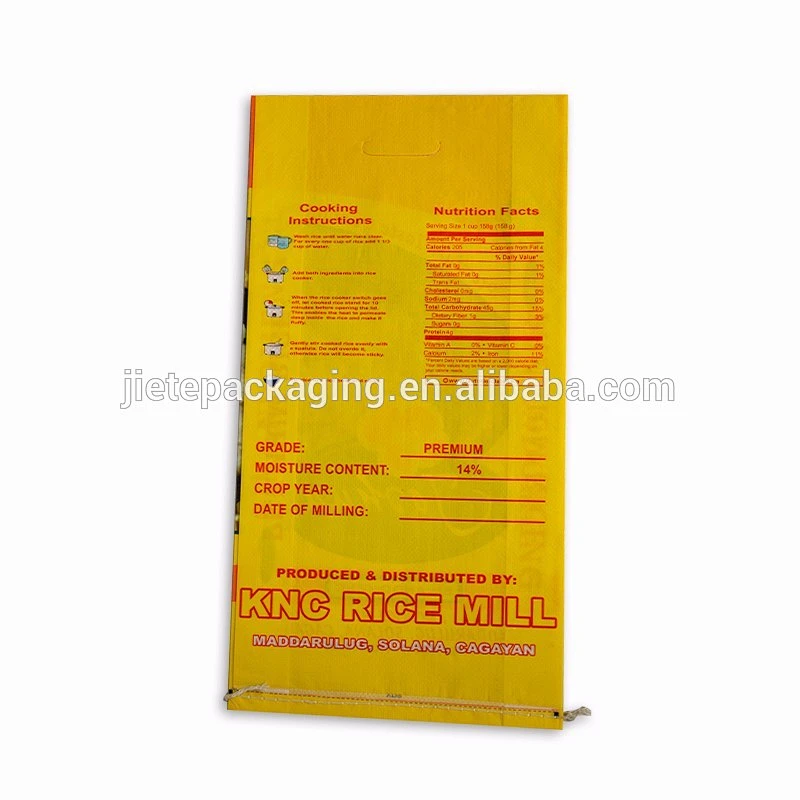 China color printing pp woven bag of rice 100kg 50kg 25kg 5kg