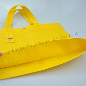 Cheap customized non woven shopping bag with tote for supermarket