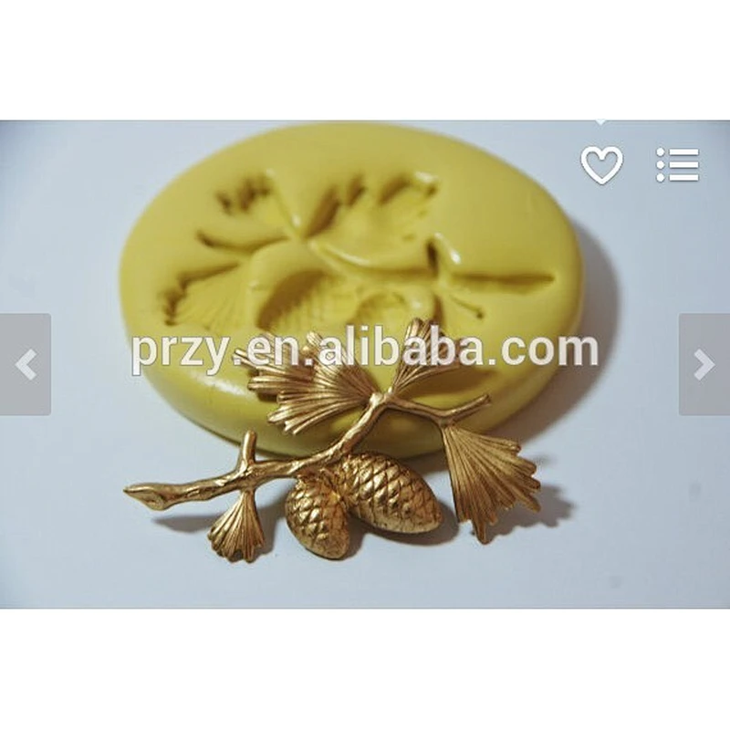 2015 hotsale Pine Tree fondant silicone cake mold