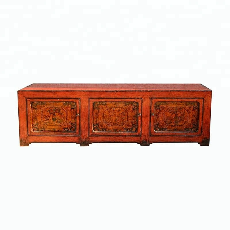Chinese Antique painted Furniture, Fashionable Luxury Wood Sideboard