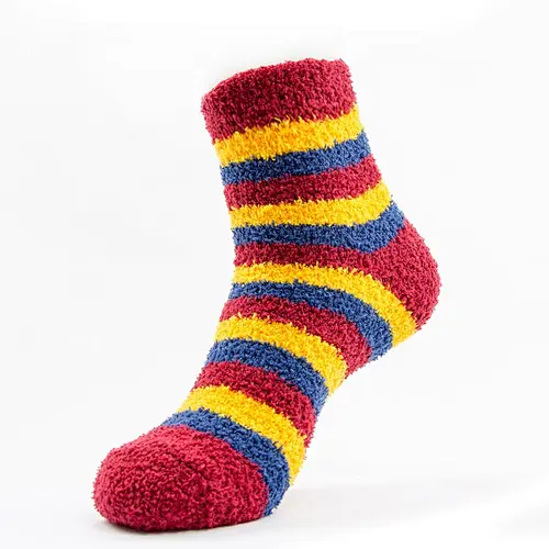 Custom half terry adult size cotton women basketball sox sport non slip socks