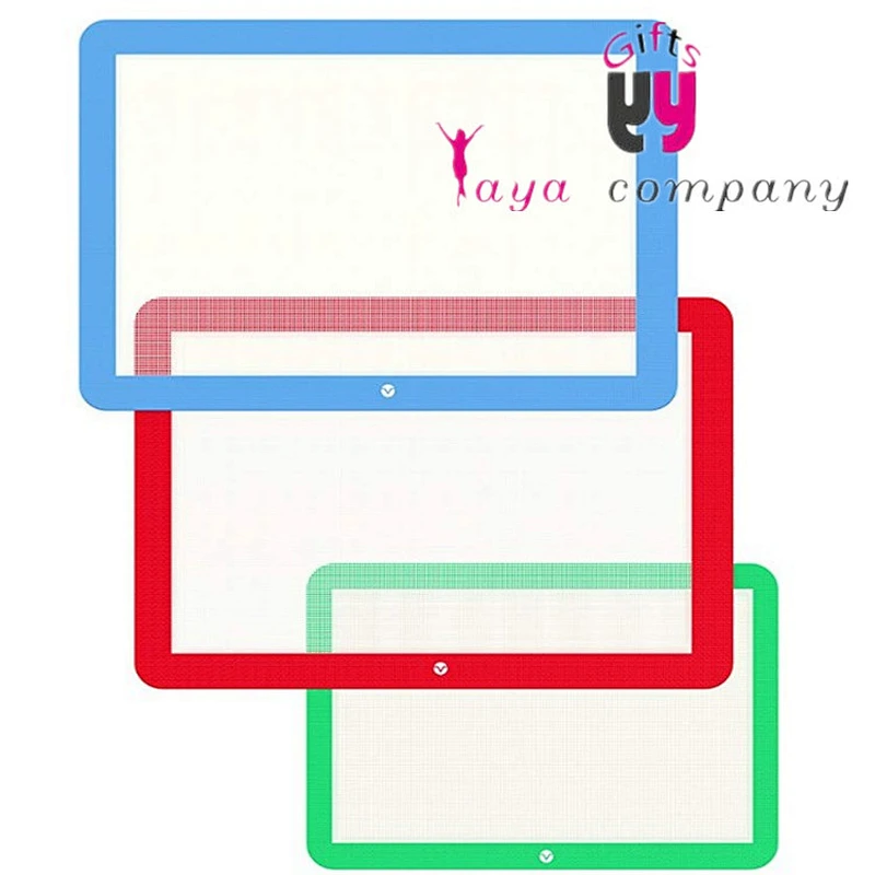 Wholesale Custom's Logo Easy storage Silicone Baking mats with multicolor