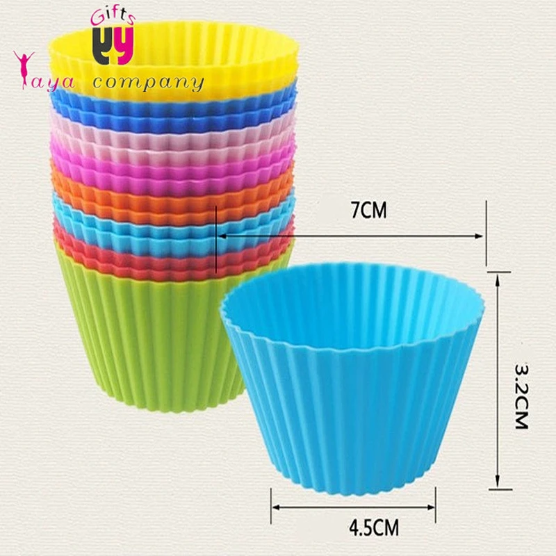 Environment-friendly Fashionable Silicone baking cup with FDA washable cup