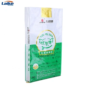 Manufacturer virgin pp 20kg 25kg Bopp plastic lamination packaging  pp woven feed bag