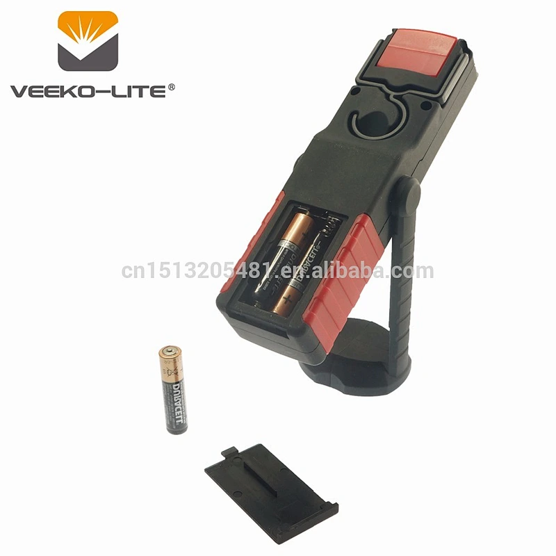 2018 NEW Design 3W COB  touch LED 3AAA battery work light and high lumens flashlight strong torch