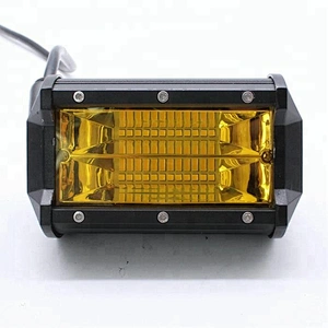 Lightech Wholesale 12v Off-road 5Inch White Amber 72W LED Work Light