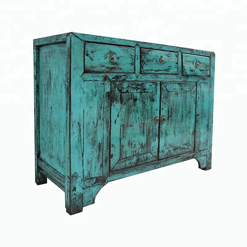 chinese old lacquered storage rustic sideboard furniture