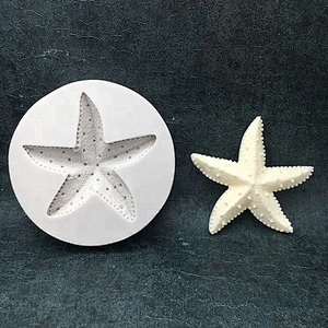 Starfish Fondant Silicone Mold for Cake Decoration DIY Soap Molds starfish Aroma Stone Mould